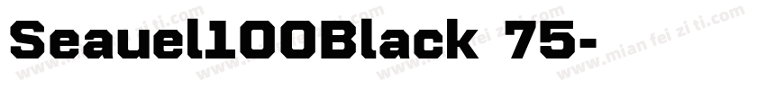 Seauel100Black 75字体转换